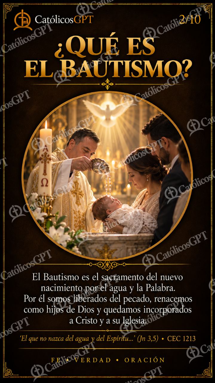 Imagen católica de Bautismo 2 — Sacramentos