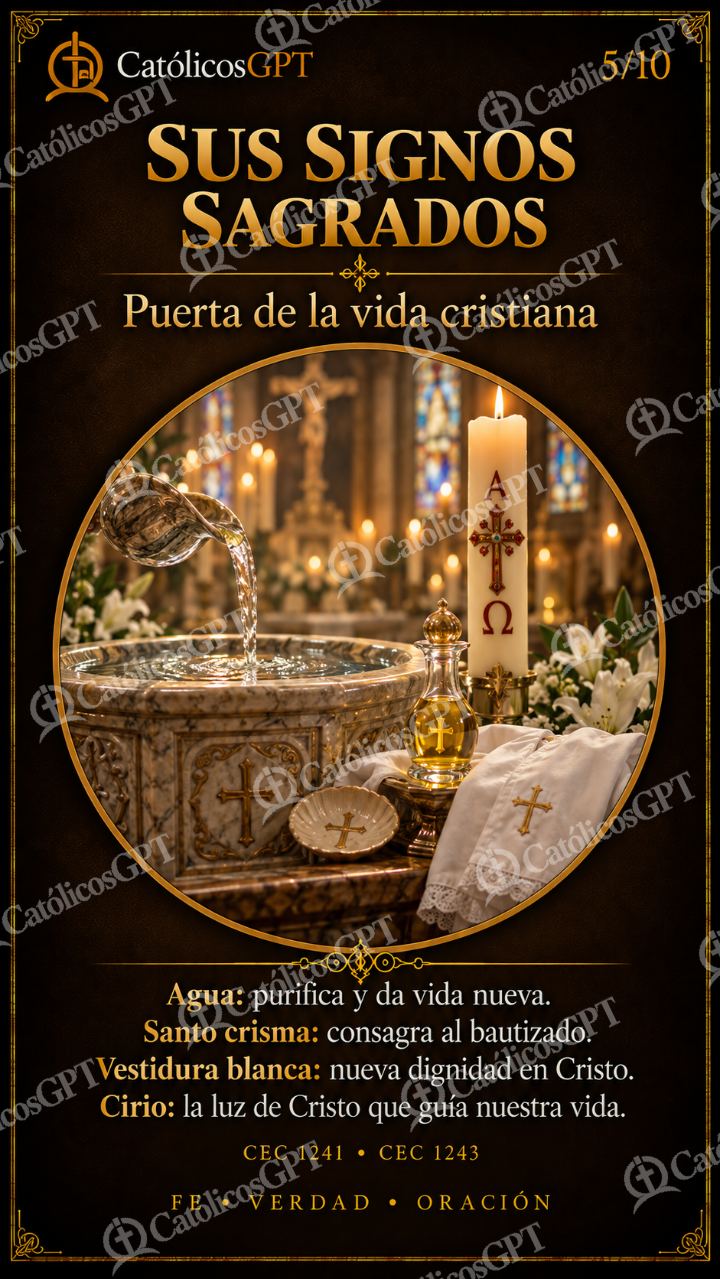 Imagen católica de Bautismo 5 — Sacramentos