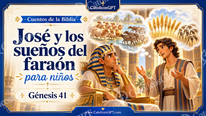 Imagen católica de Cuento 018 jose y los suenos del faraon CatolicosGPT ninos 16x9 — Niños y catequesis