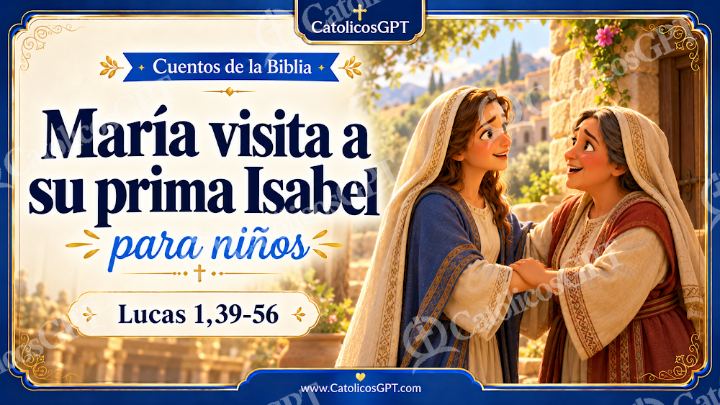 Imagen católica de Cuento 052 maria visita a su prima isabel CatolicosGPT ninos 16x9 — Niños y catequesis