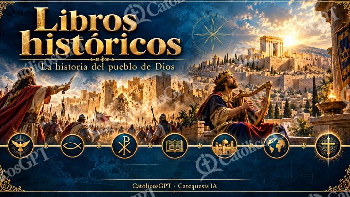 Imagen católica de Curso Biblia IA historicos CatolicosGPT 16x9 — Biblia y Jesús
