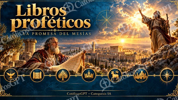 Imagen católica de Curso Biblia IA profetas CatolicosGPT 16x9 — Biblia y Jesús