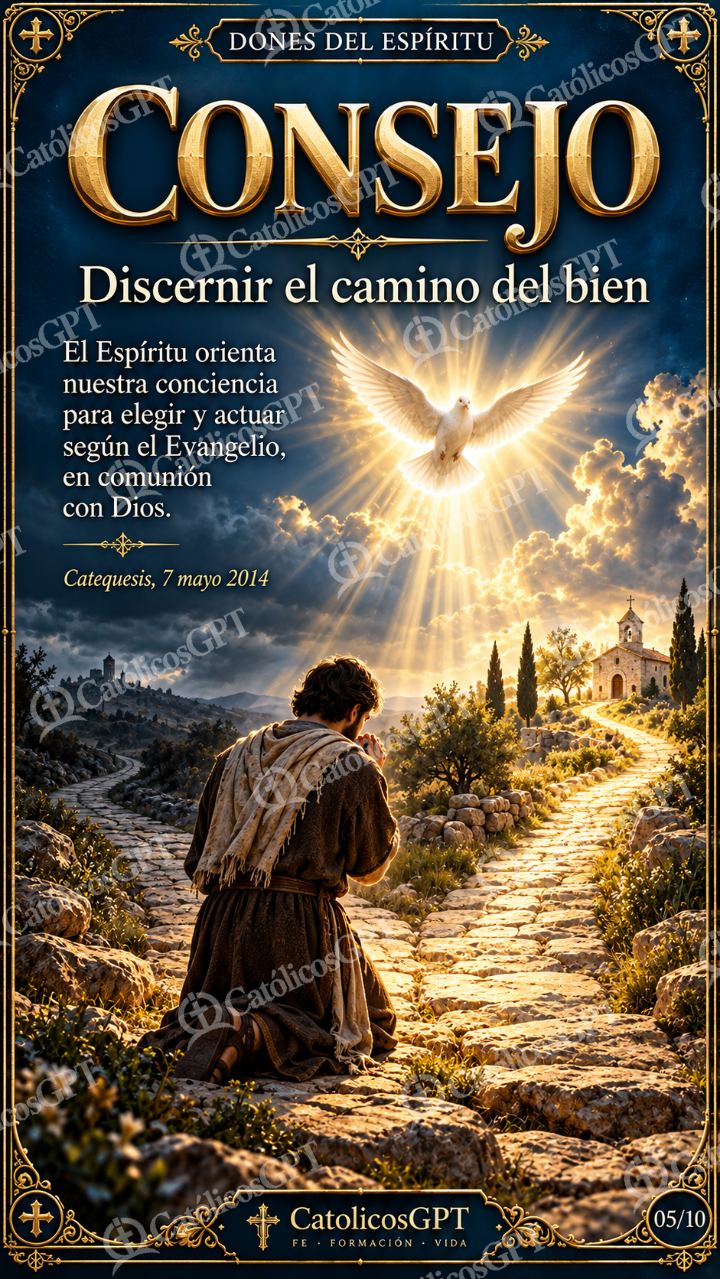 Imagen católica de Dones del Espiritu Santo 05 CONSEJO CatolicosGPT 9x16 — Formación católica