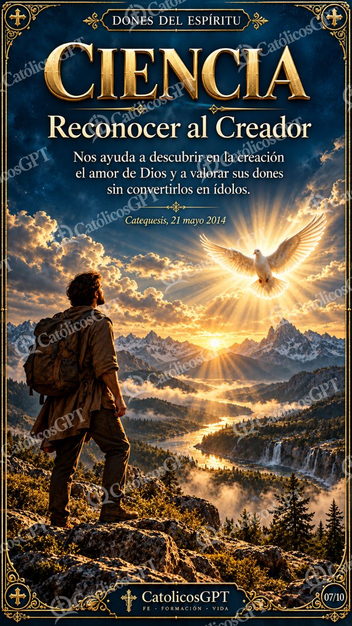 Imagen católica de Dones del Espiritu Santo 07 CIENCIA CatolicosGPT 9x16 — Formación católica