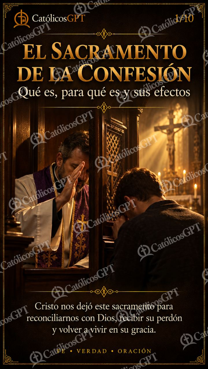 Imagen católica de El Sacramento de la Confesion — Sacramentos