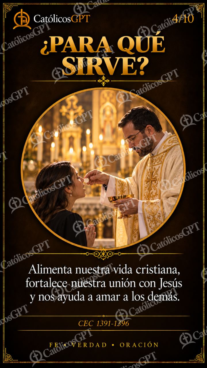 Imagen católica de Eucaristia 04 CatolicosGPT 9x16 — Sacramentos
