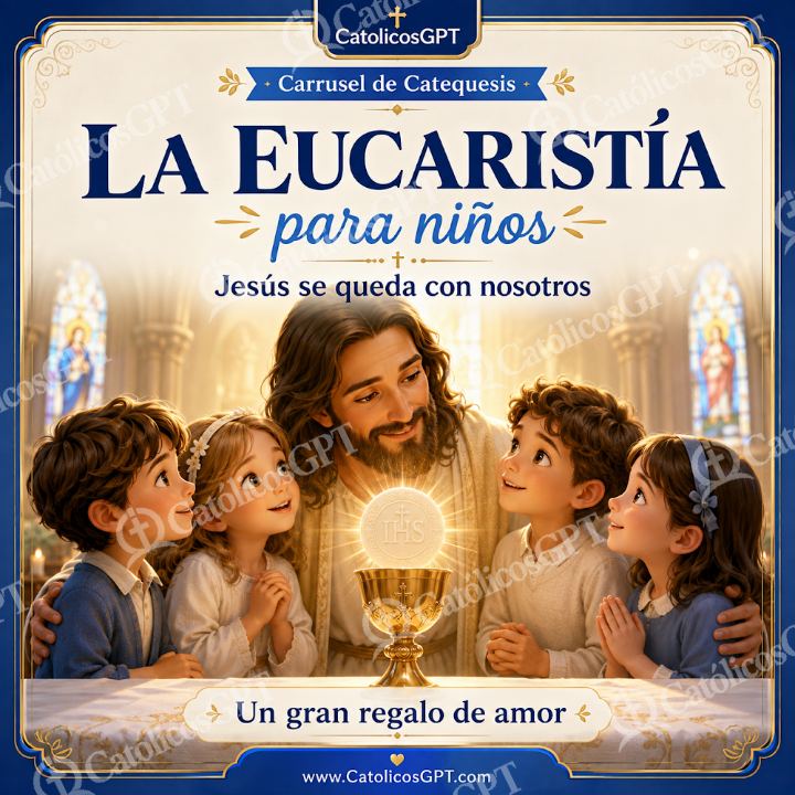 Imagen católica de eucaristia-ninos — Niños y catequesis
