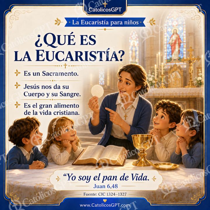 Imagen católica de eucaristia-ninos — Niños y catequesis