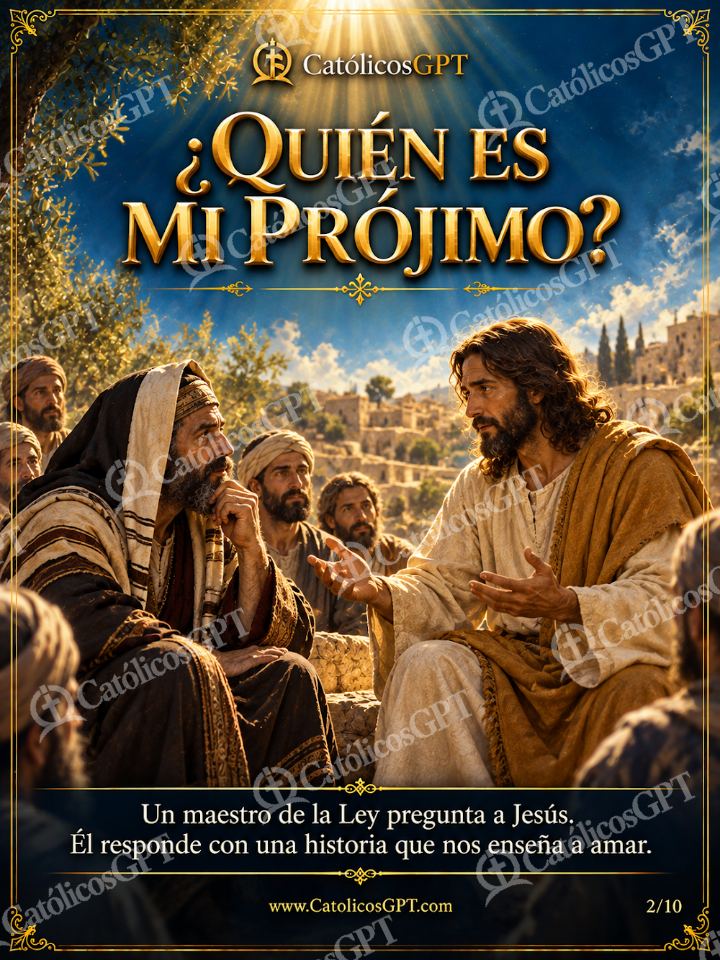Imagen católica de Evangelio El Buen Samaritano 02 de 10 — Biblia y Jesús