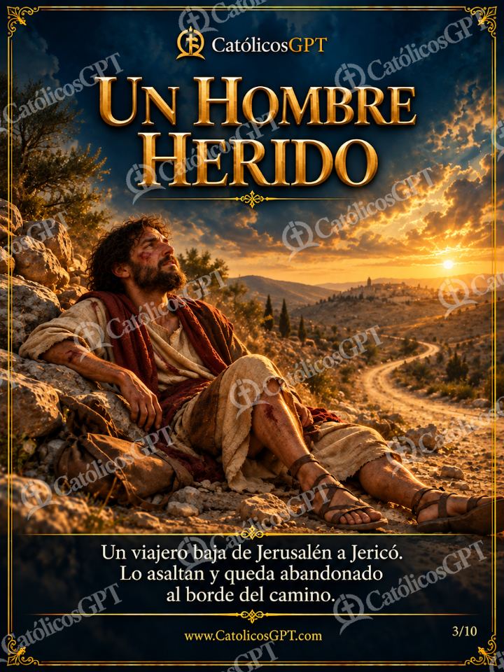 Imagen católica de Evangelio El Buen Samaritano 03 de 10 — Biblia y Jesús
