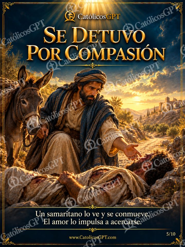 Imagen católica de Evangelio El Buen Samaritano 05 de 10 — Biblia y Jesús
