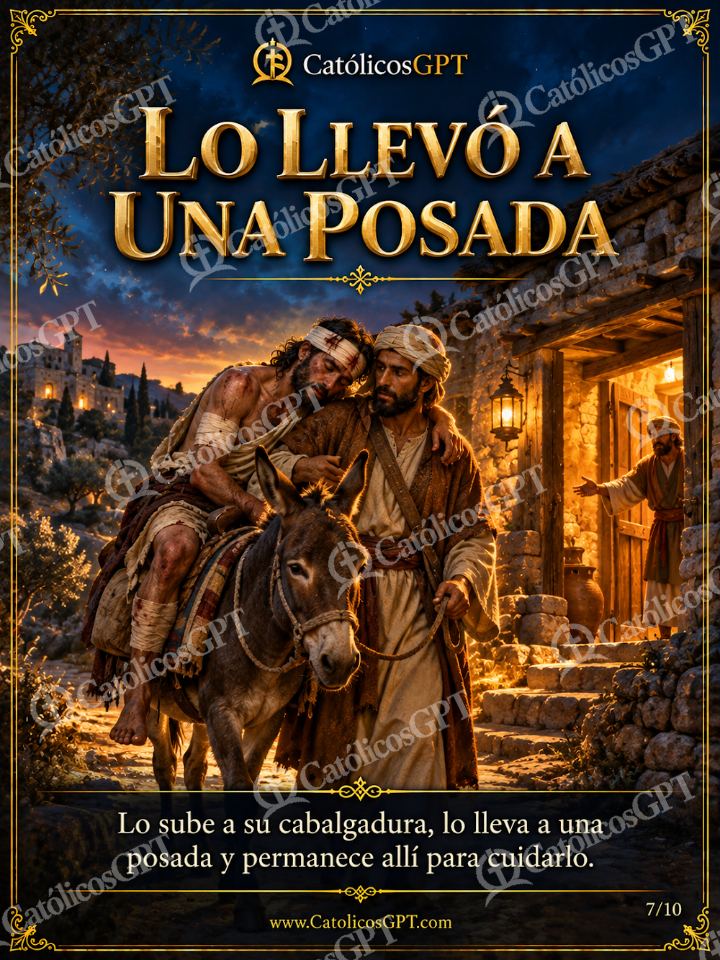 Imagen católica de Evangelio El Buen Samaritano 07 de 10 — Biblia y Jesús