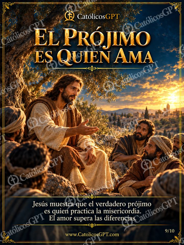 Imagen católica de Evangelio El Buen Samaritano 09 de 10 — Biblia y Jesús