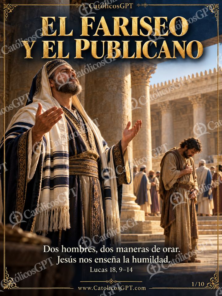 Imagen católica de Evangelio Fariseo y Publicano 01 de 10 — Biblia y Jesús