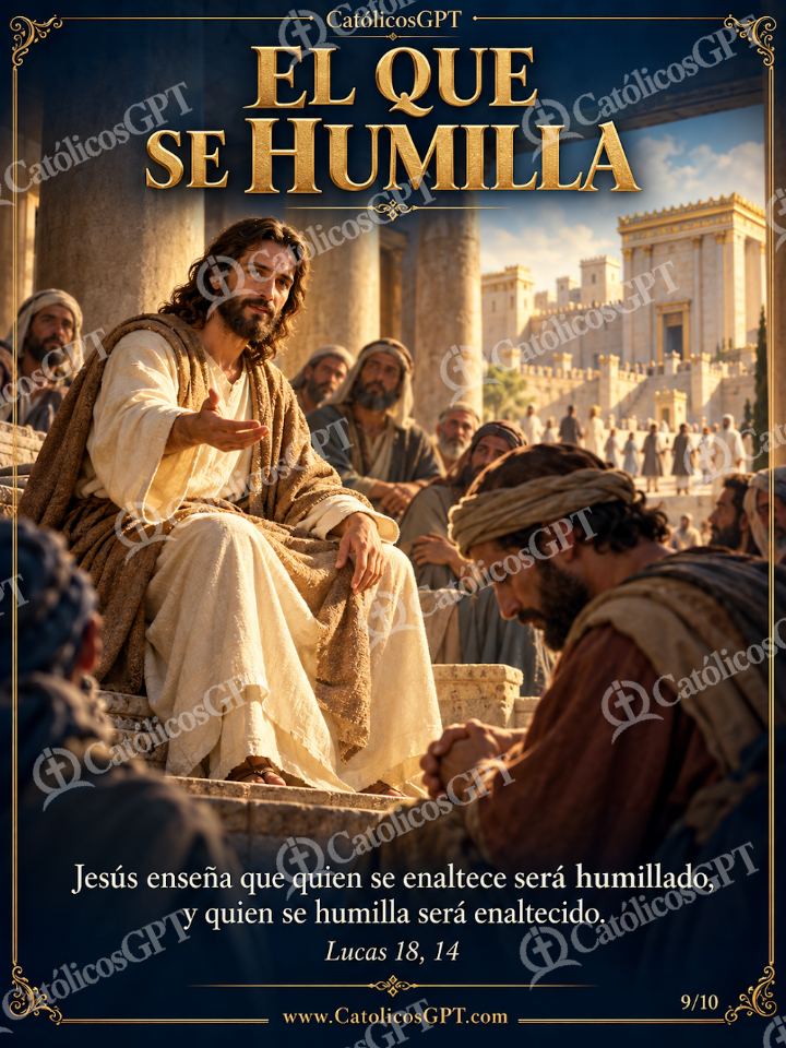 Imagen católica de Evangelio Fariseo y Publicano 09 de 10 — Biblia y Jesús