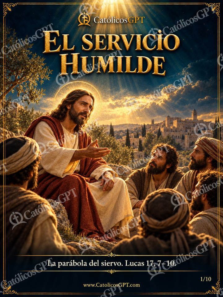 Imagen católica de Evangelio Servicio Humilde 01 de 10 — Biblia y Jesús
