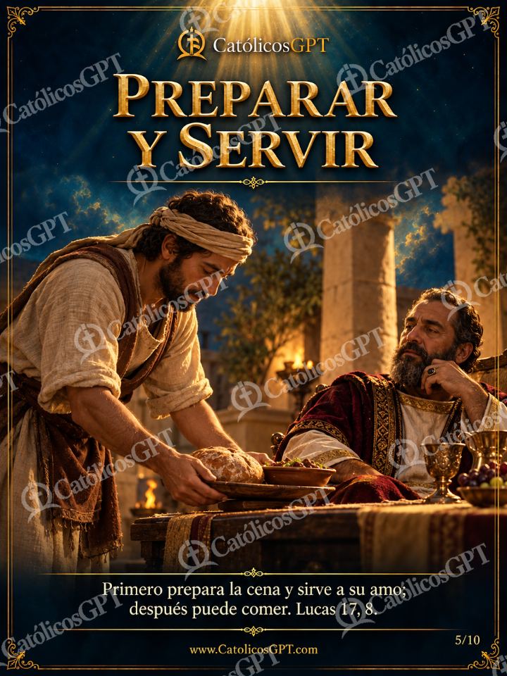 Imagen católica de Evangelio Servicio Humilde 05 de 10 — Biblia y Jesús
