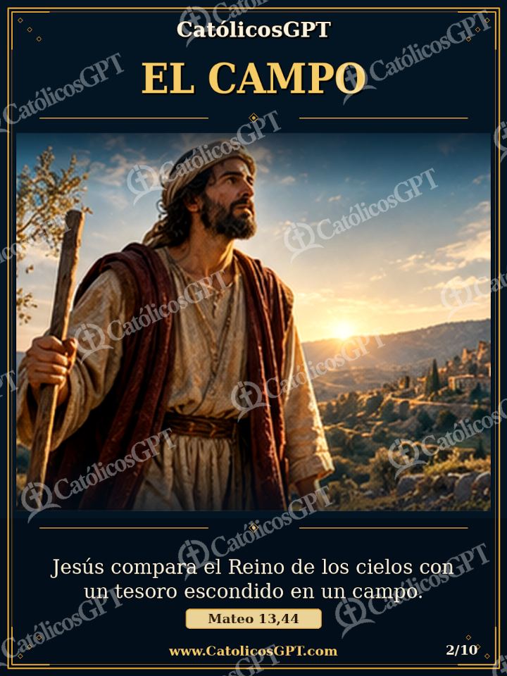 Imagen católica de Evangelio Tesoro Escondido 02 de 10 — Biblia y Jesús