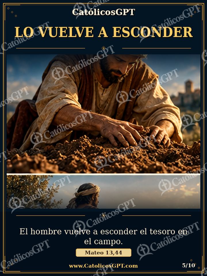 Imagen católica de Evangelio Tesoro Escondido 05 de 10 — Biblia y Jesús