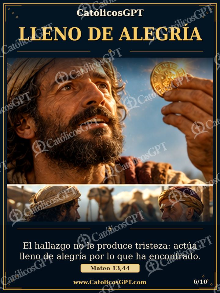Imagen católica de Evangelio Tesoro Escondido 06 de 10 — Biblia y Jesús