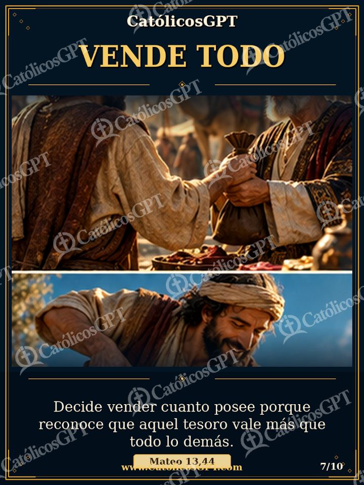Imagen católica de Evangelio Tesoro Escondido 07 de 10 — Biblia y Jesús