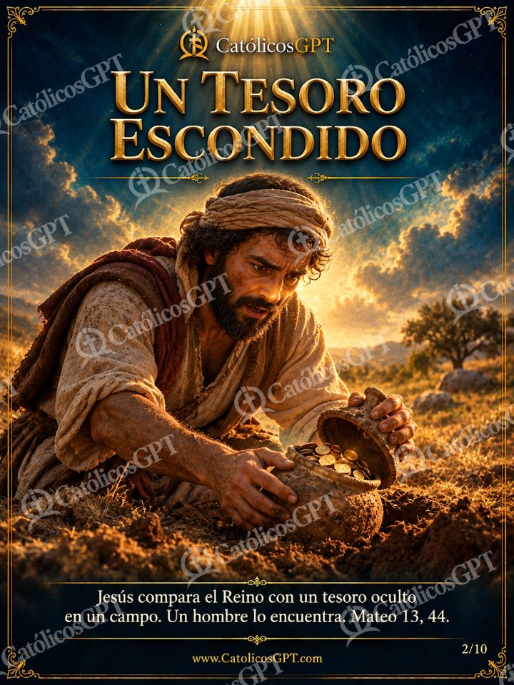 Imagen católica de Evangelio Tesoro y Perla 02 de 10 — Biblia y Jesús
