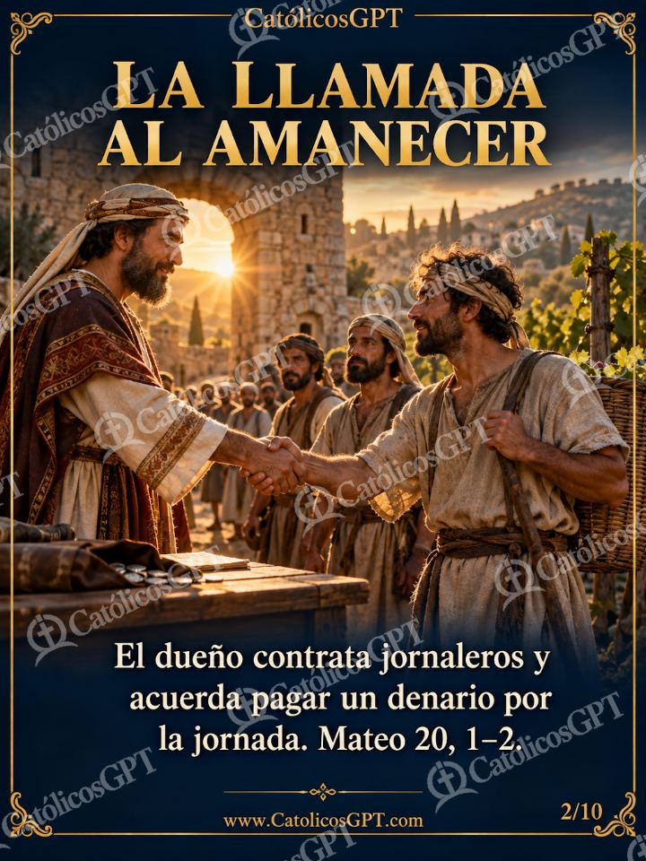 Imagen católica de Evangelio Trabajadores de la Vina 02 de 10 — Biblia y Jesús