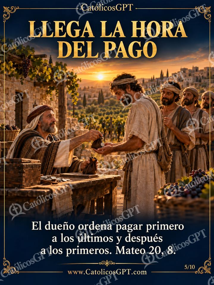 Imagen católica de Evangelio Trabajadores de la Vina 05 de 10 — Biblia y Jesús