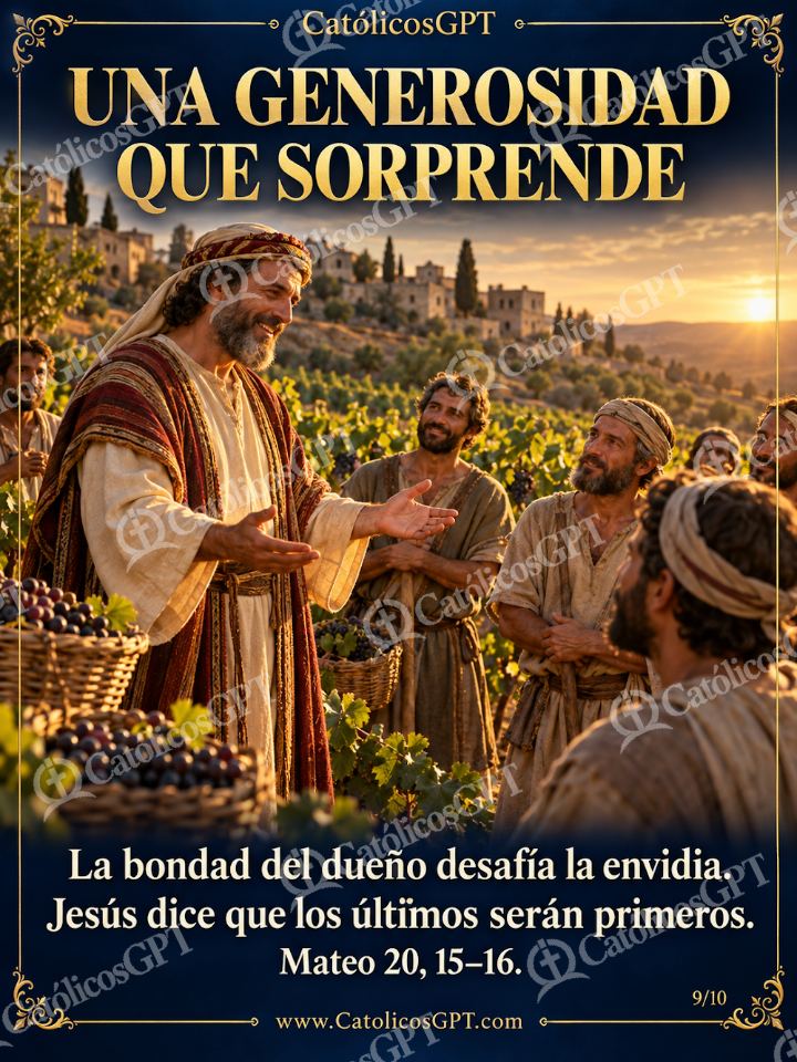 Imagen católica de Evangelio Trabajadores de la Vina 09 de 10 — Biblia y Jesús