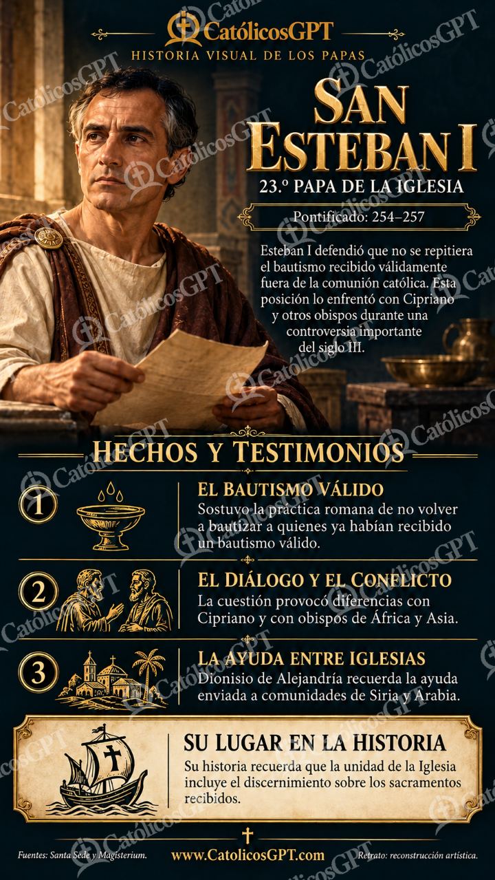 Imagen católica de Historia de los Papas 023 CatolicosGPT 9x16 — Formación católica