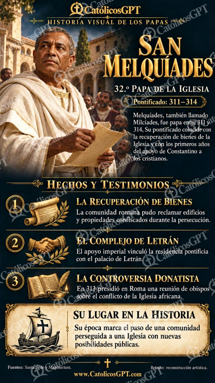 Imagen católica de Historia de los Papas 032 CatolicosGPT 9x16 — Formación católica