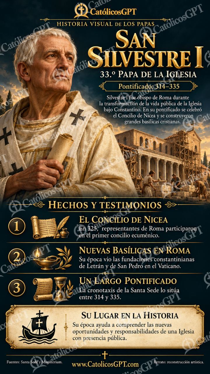 Imagen católica de Historia de los Papas 033 CatolicosGPT 9x16 — Formación católica