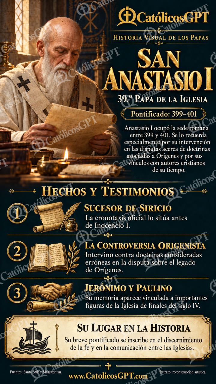 Imagen católica de Historia de los Papas 039 CatolicosGPT 9x16 — Formación católica