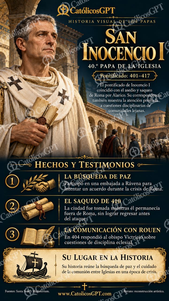 Imagen católica de Historia de los Papas 040 CatolicosGPT 9x16 — Formación católica
