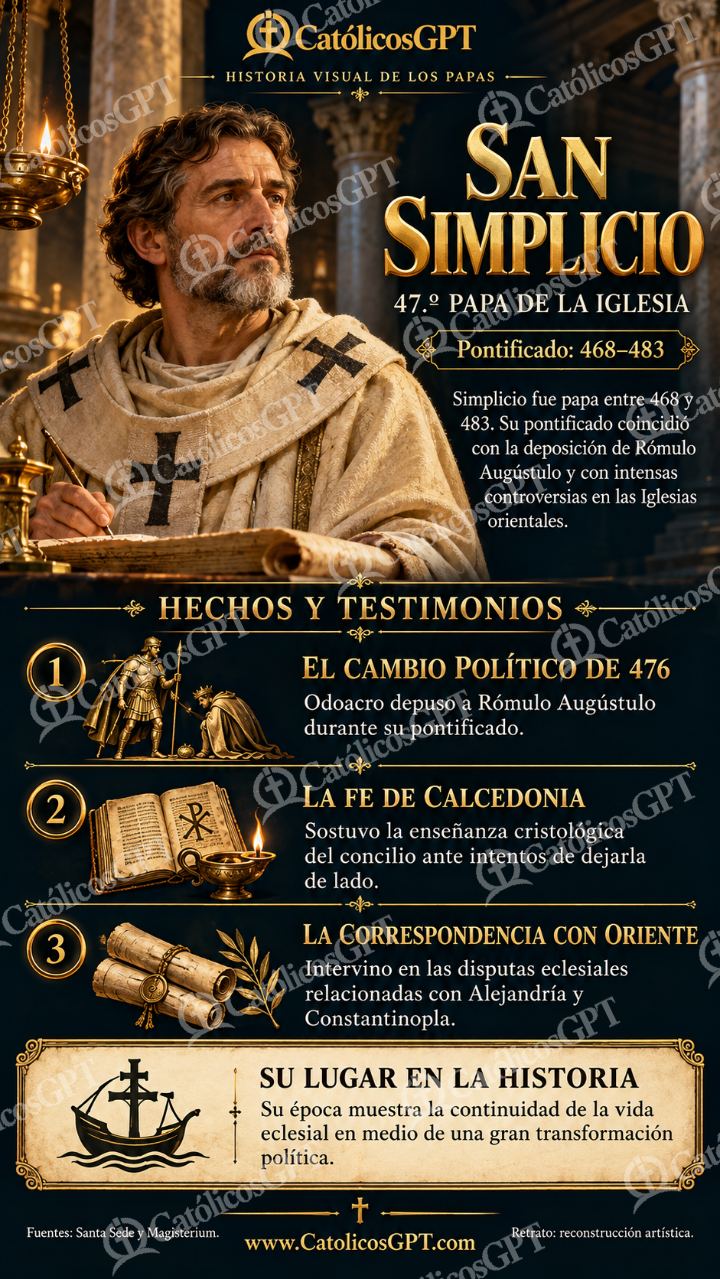 Imagen católica de Historia de los Papas 047 CatolicosGPT 9x16 — Formación católica