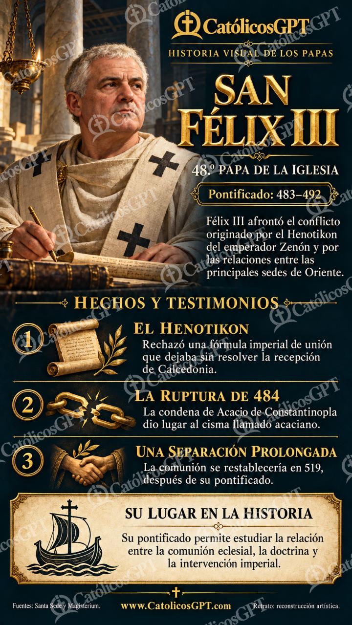 Imagen católica de Historia de los Papas 048 CatolicosGPT 9x16 — Formación católica