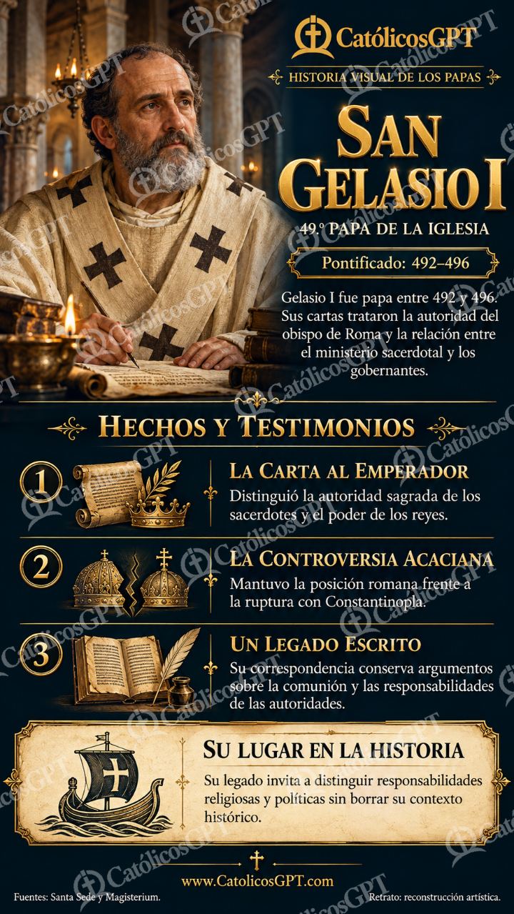 Imagen católica de Historia de los Papas 049 CatolicosGPT 9x16 — Formación católica