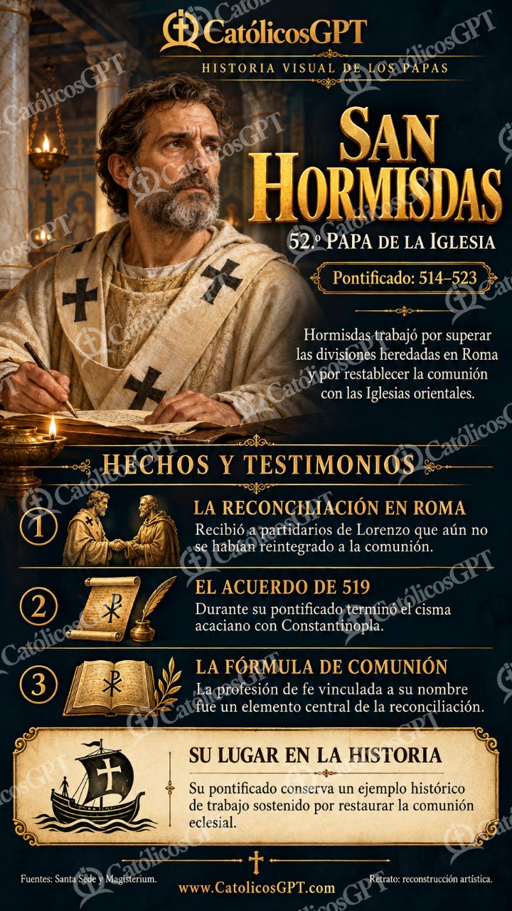 Imagen católica de Historia de los Papas 052 CatolicosGPT 9x16 — Formación católica