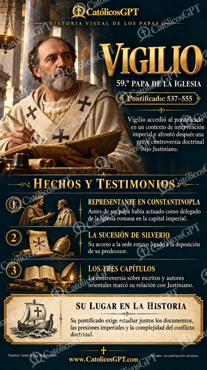Imagen católica de Historia de los Papas 059 CatolicosGPT 9x16 — Formación católica