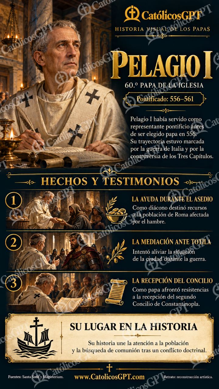 Imagen católica de Historia de los Papas 060 CatolicosGPT 9x16 — Formación católica