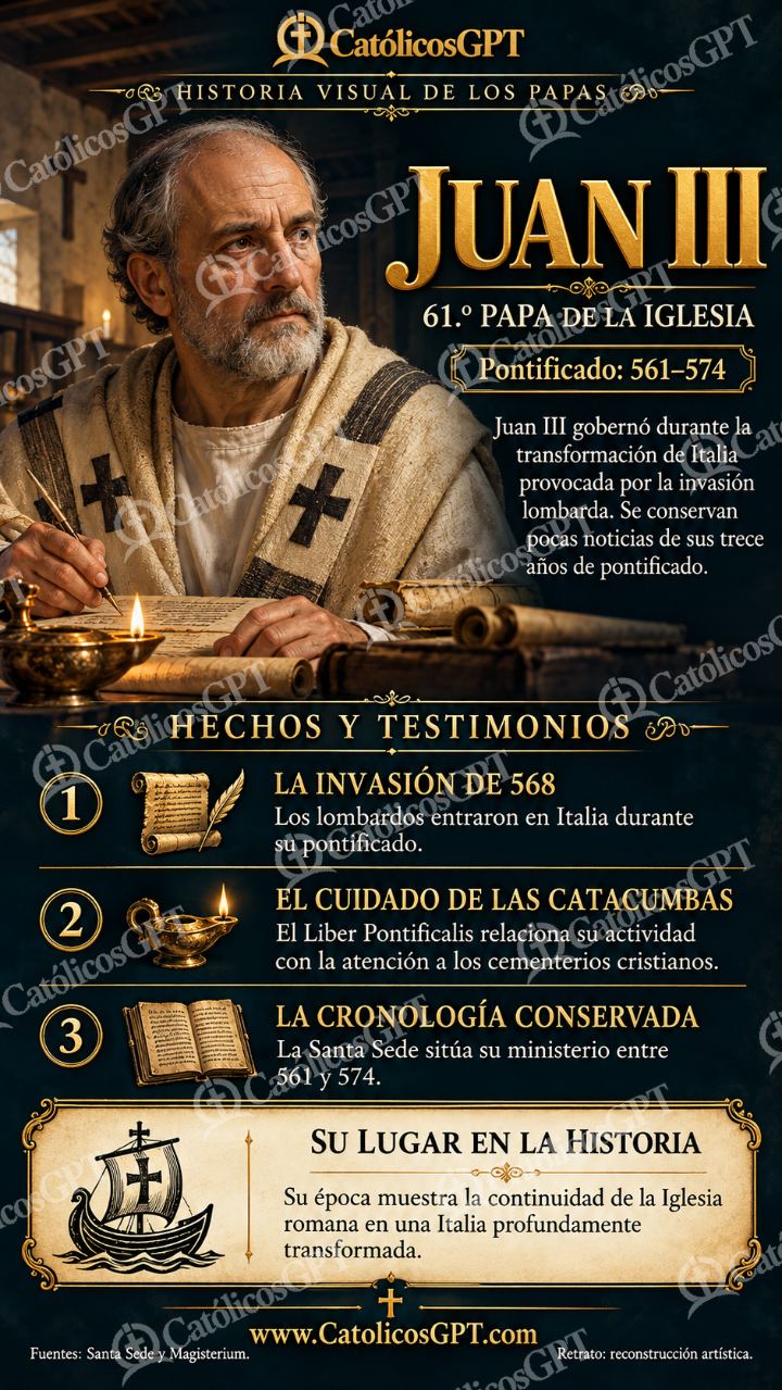 Imagen católica de Historia de los Papas 061 CatolicosGPT 9x16 — Formación católica