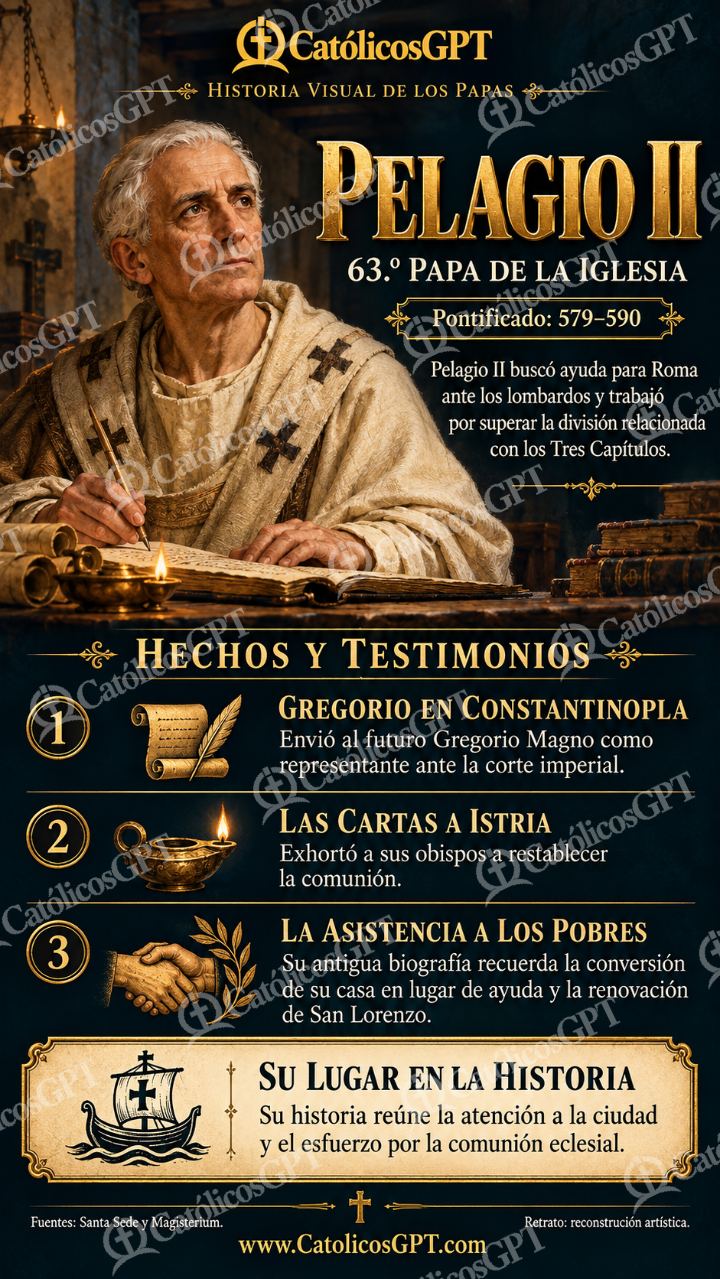Imagen católica de Historia de los Papas 063 CatolicosGPT 9x16 — Formación católica