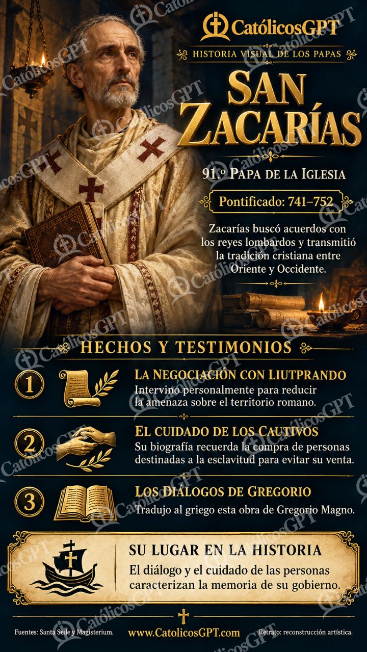 Imagen católica de Historia de los Papas 091 CatolicosGPT 9x16 — Formación católica