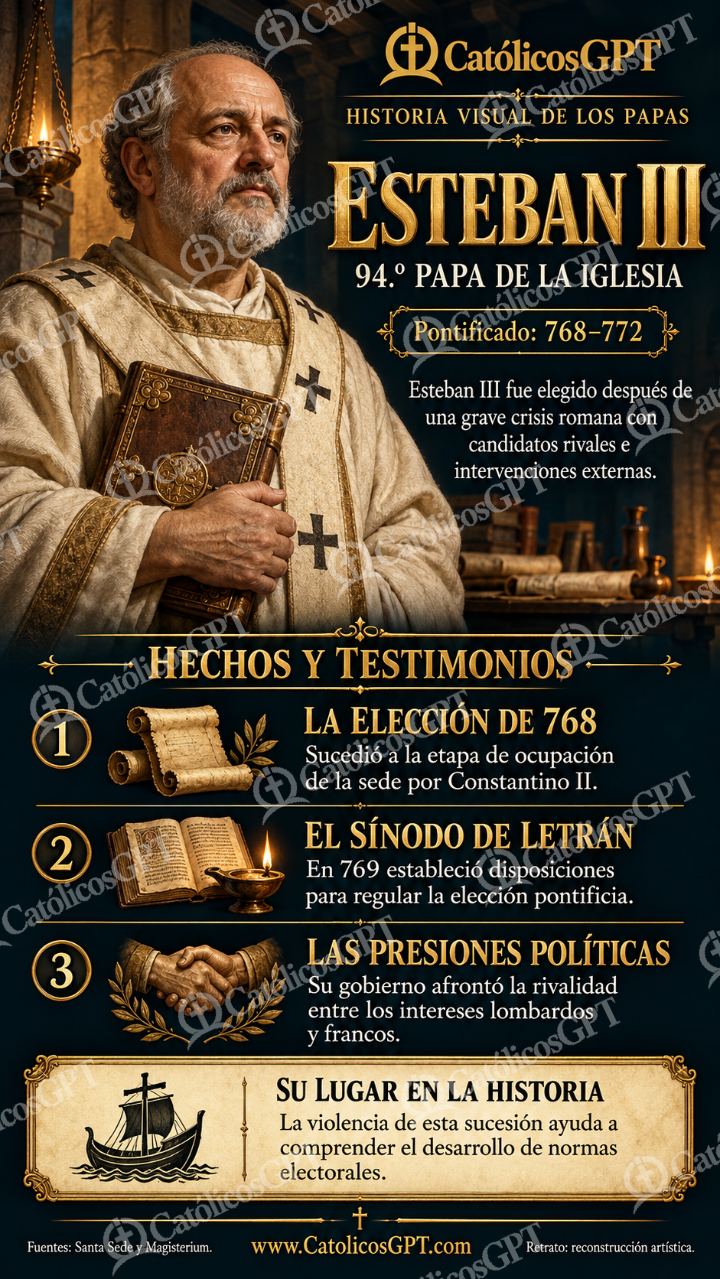 Imagen católica de Historia de los Papas 094 CatolicosGPT 9x16 — Formación católica