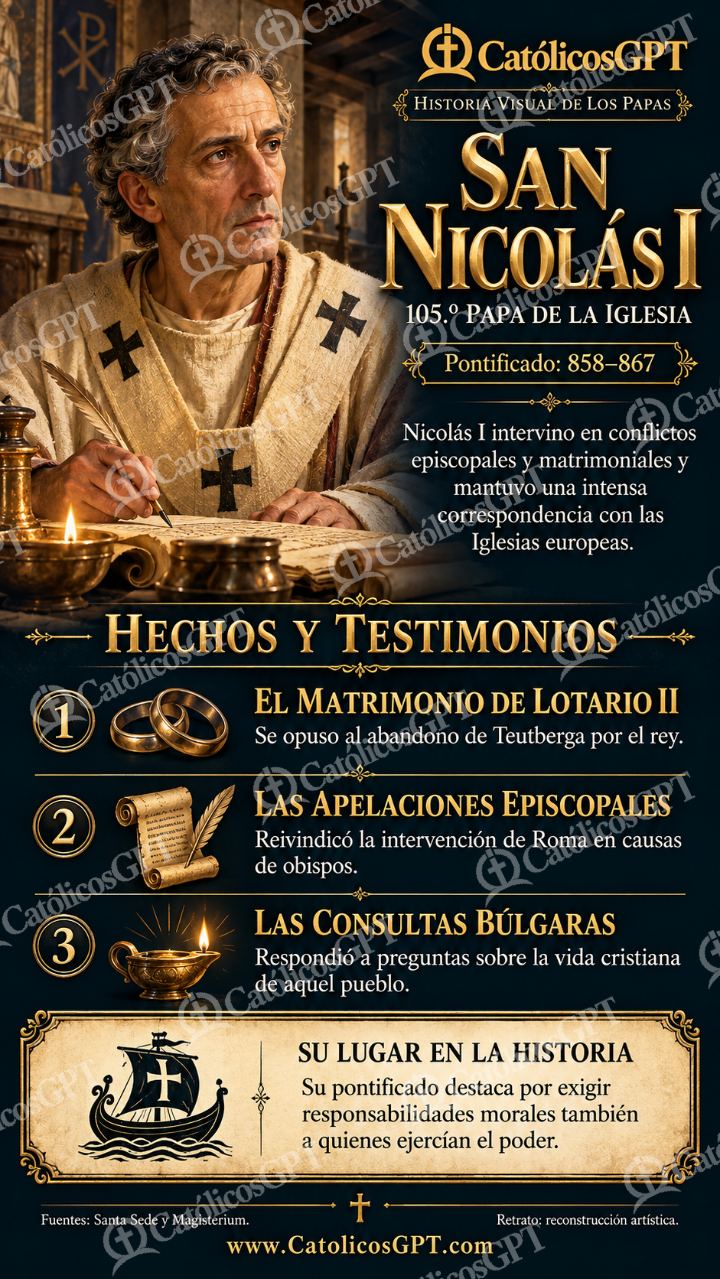 Imagen católica de Historia de los Papas 105 CatolicosGPT 9x16 — Formación católica