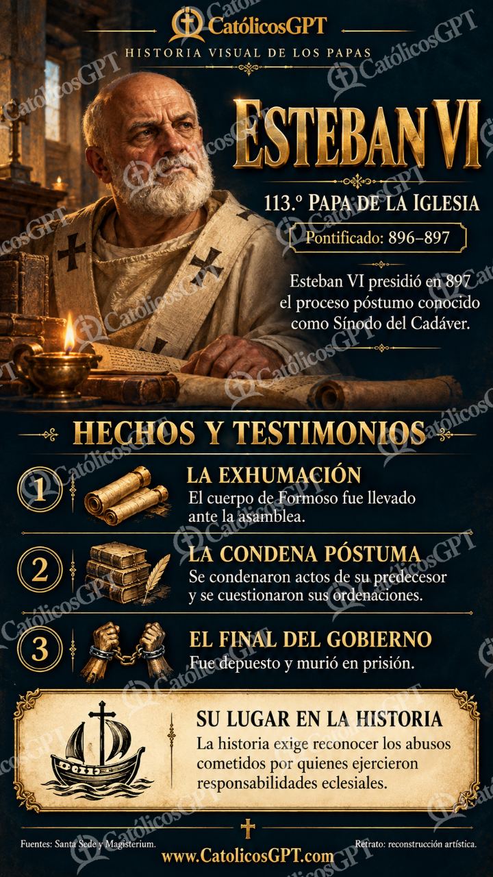 Imagen católica de Historia de los Papas 113 CatolicosGPT 9x16 — Formación católica