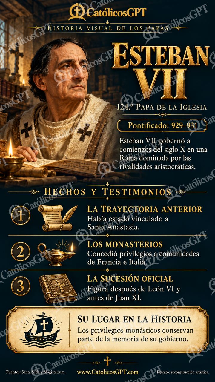 Imagen católica de Historia de los Papas 124 CatolicosGPT 9x16 — Formación católica