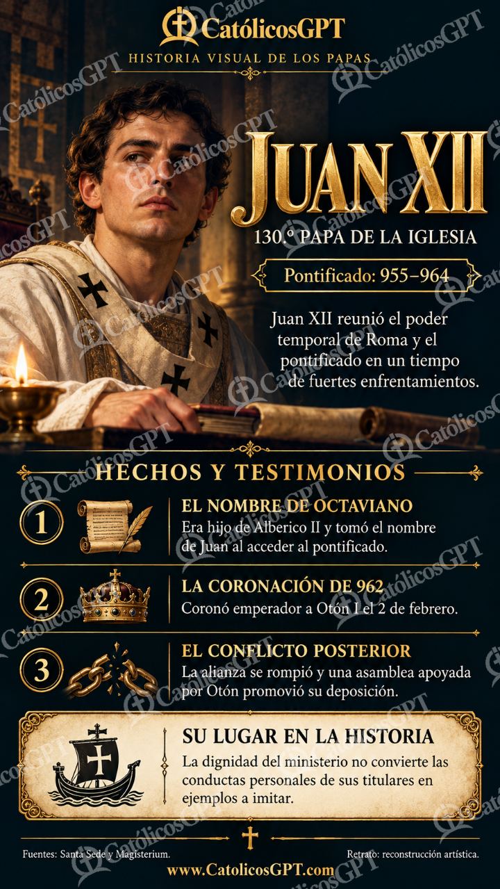 Imagen católica de Historia de los Papas 130 CatolicosGPT 9x16 — Formación católica