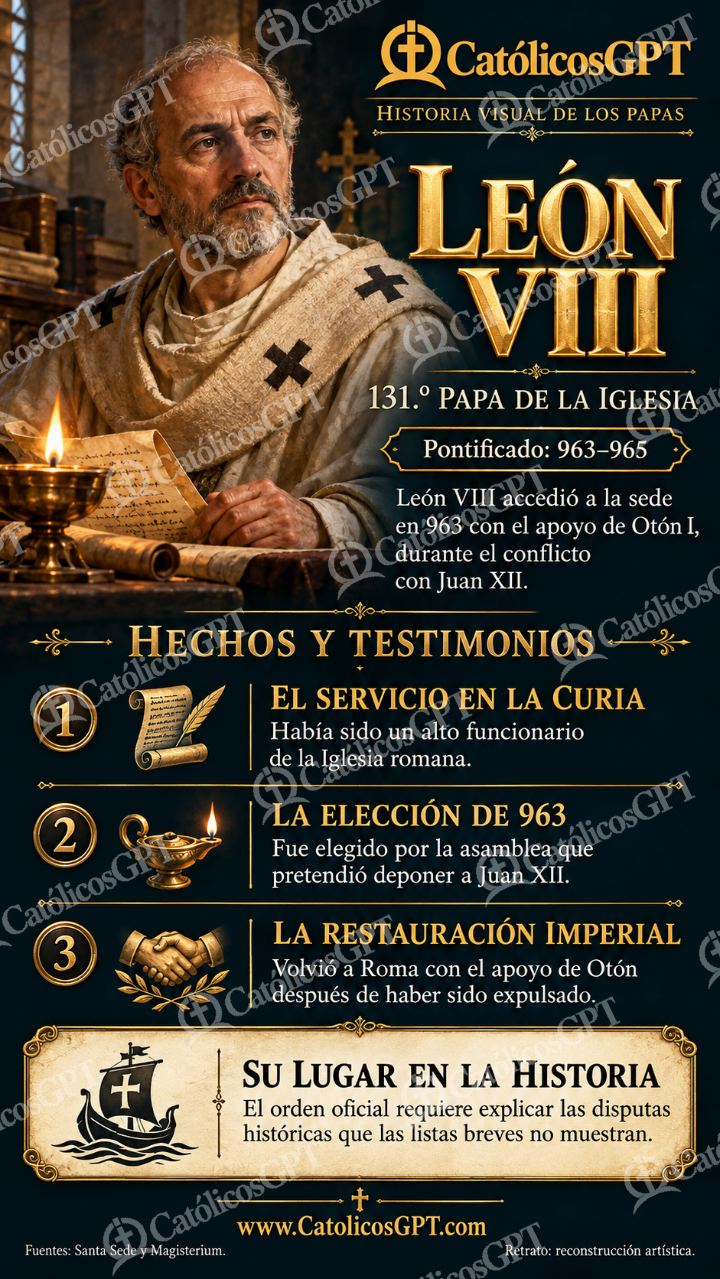 Imagen católica de Historia de los Papas 131 CatolicosGPT 9x16 — Formación católica