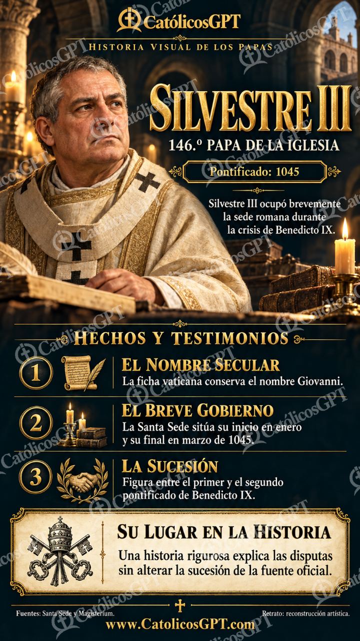 Imagen católica de Historia de los Papas 146 CatolicosGPT 9x16 — Formación católica